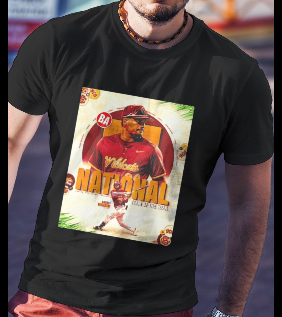 Andrey Martinez Wildcats National Team Of The Week Bethune Cookman T-Shirt
