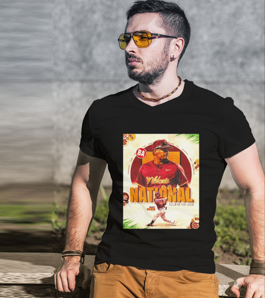 Andrey Martinez Wildcats National Team Of The Week Bethune Cookman T-Shirt