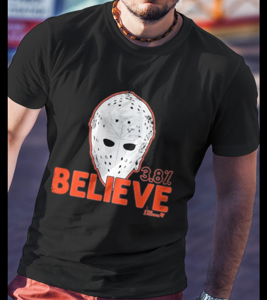 Bernie Parent Believe 33 Mask Philadelphia Hockey Legend T-Shirt