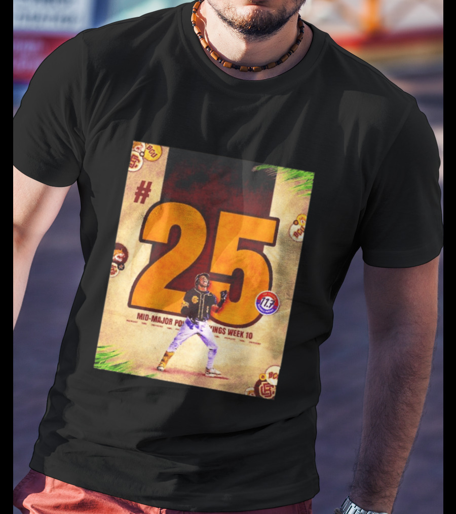 #25 Mid Major Power Rankings Week 10 Bethune Cookman Wildcats T-Shirt