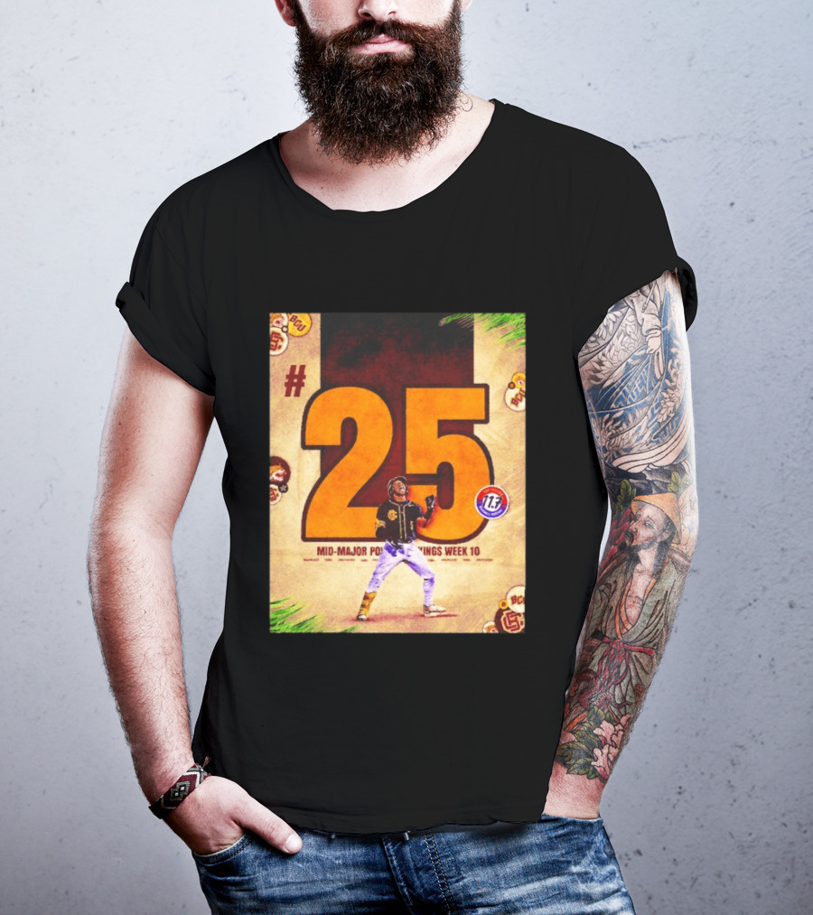 #25 Mid Major Power Rankings Week 10 Bethune Cookman Wildcats T-Shirt