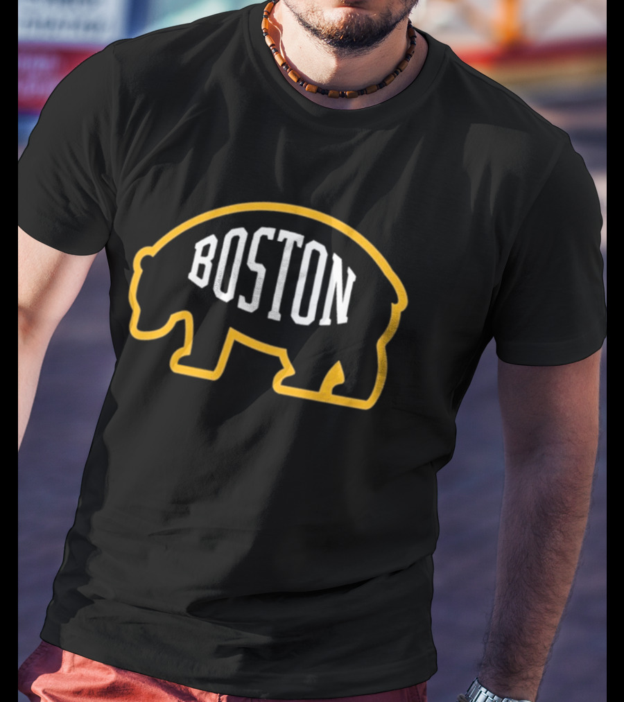 Boston Pros Bruins Standing Bear '47 Core T-Shirt