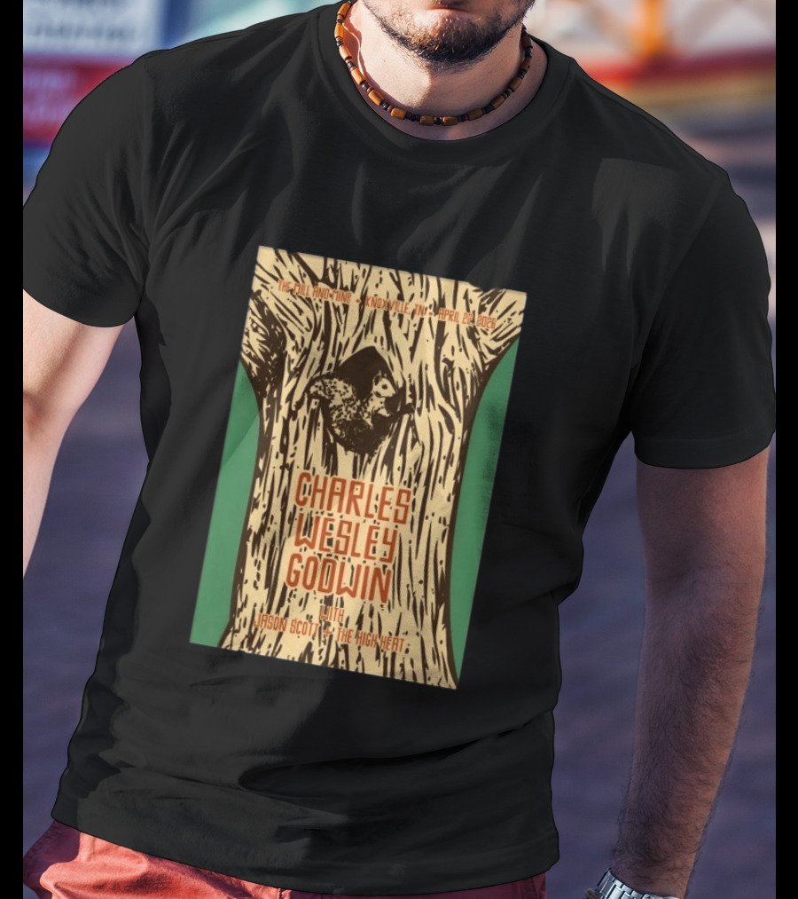 Charles Wesley Godwin Knoxville April 22 2026 With Jason Scott And The High Heat T-Shirt