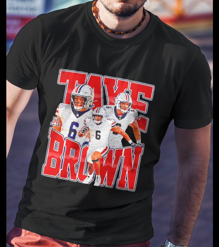 Taye Brown Arizona Wildcats Football Player Number 6 Collage T-Shirt