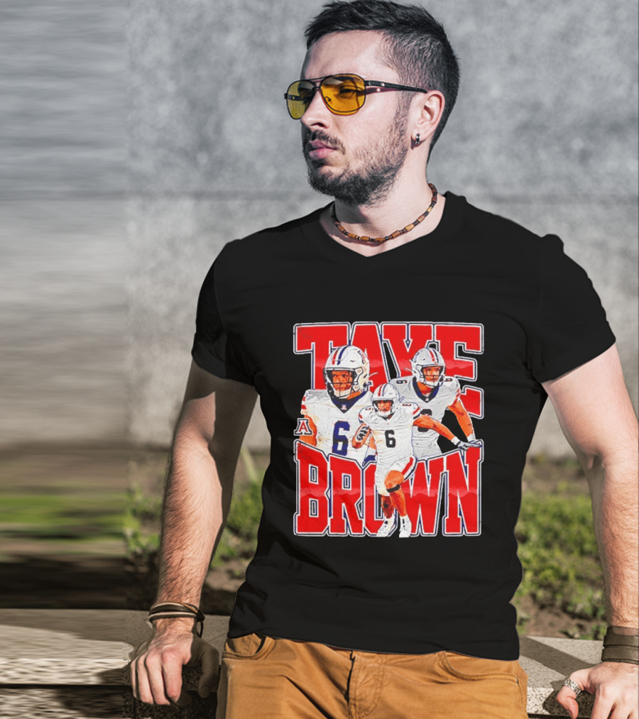 Taye Brown Arizona Wildcats Football Player Number 6 Collage T-Shirt