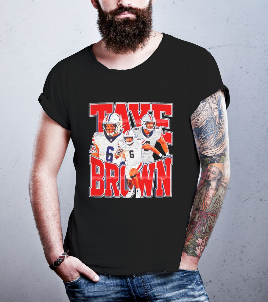 Taye Brown Arizona Wildcats Football Player Number 6 Collage T-Shirt