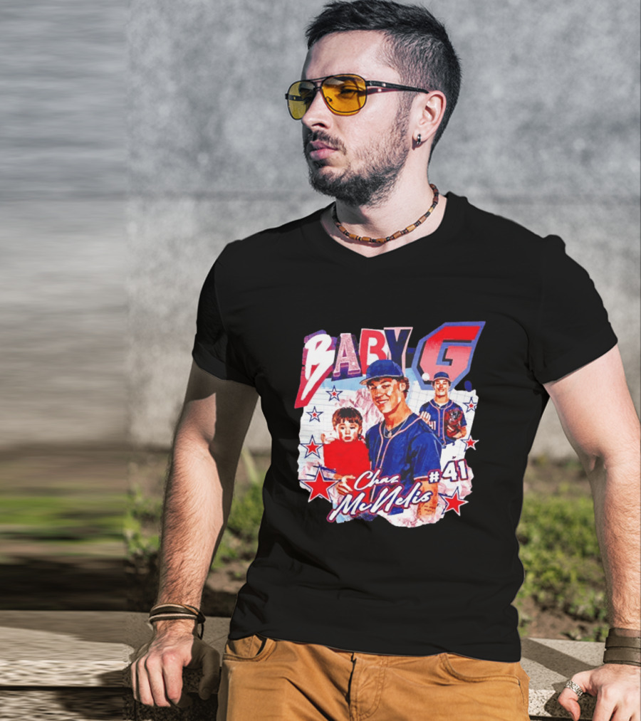 Chaz McNelis 41 Baby G Arizona Wildcats Baseball Stars T-Shirt