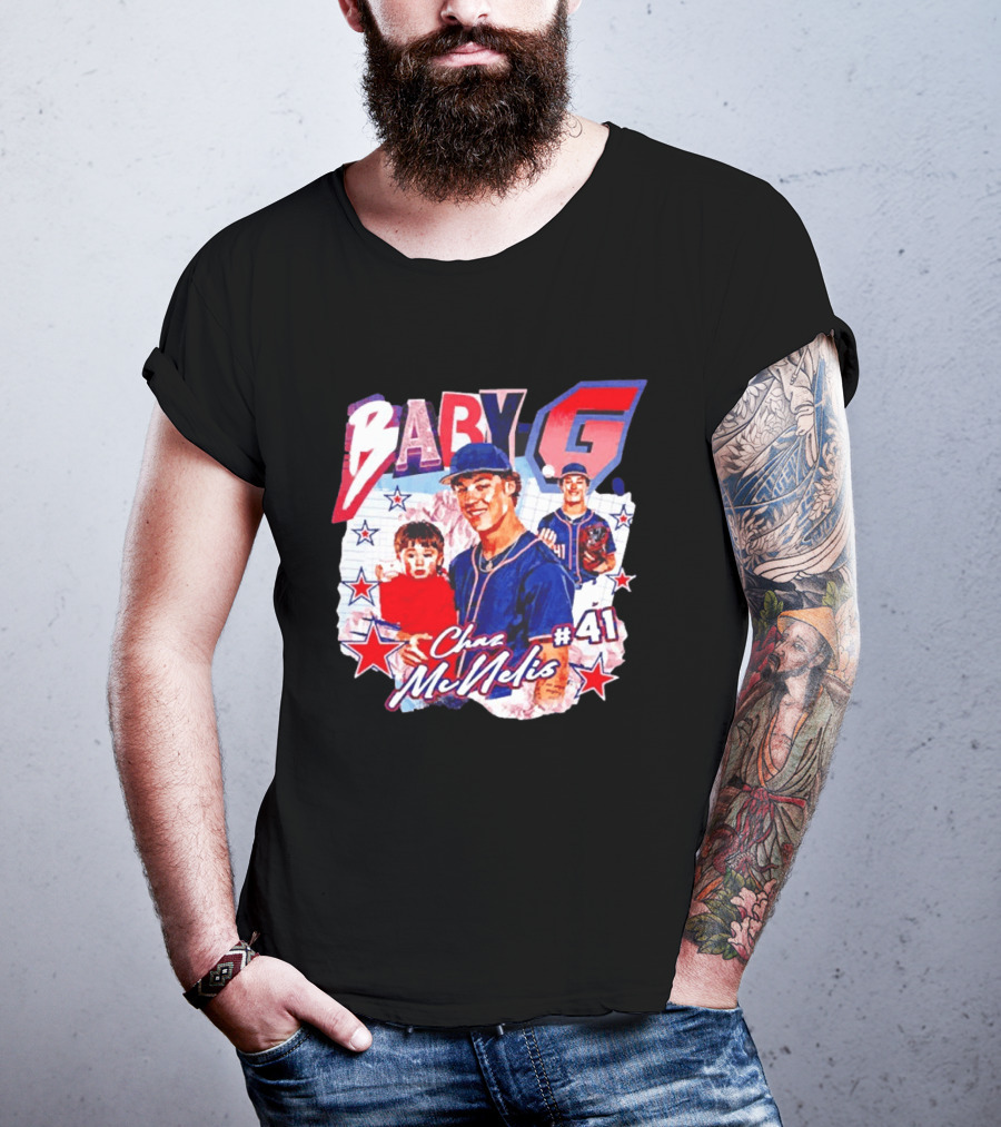 Chaz McNelis 41 Baby G Arizona Wildcats Baseball Stars T-Shirt