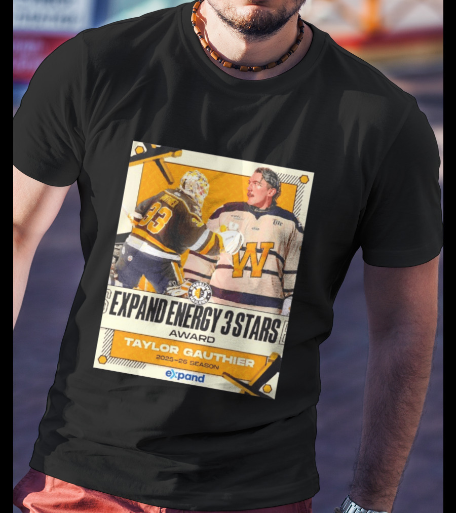 Pittsburgh Penguins Expand Energy 3 Stars Award Taylor Gauthier 2025 26 Season T-Shirt