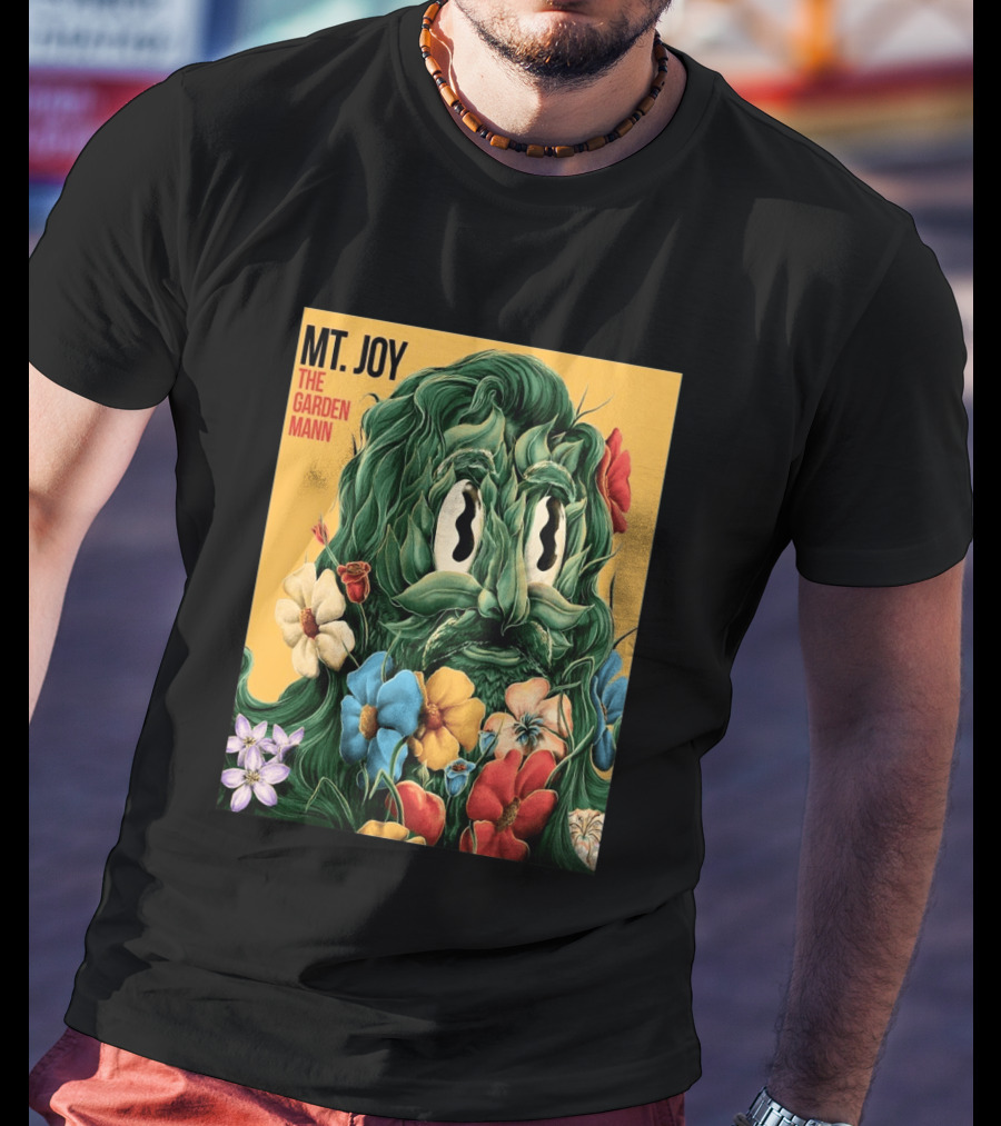 MT Joy The Garden Mann Album Floral Face T-Shirt