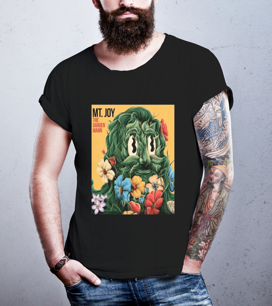MT Joy The Garden Mann Album Floral Face T-Shirt
