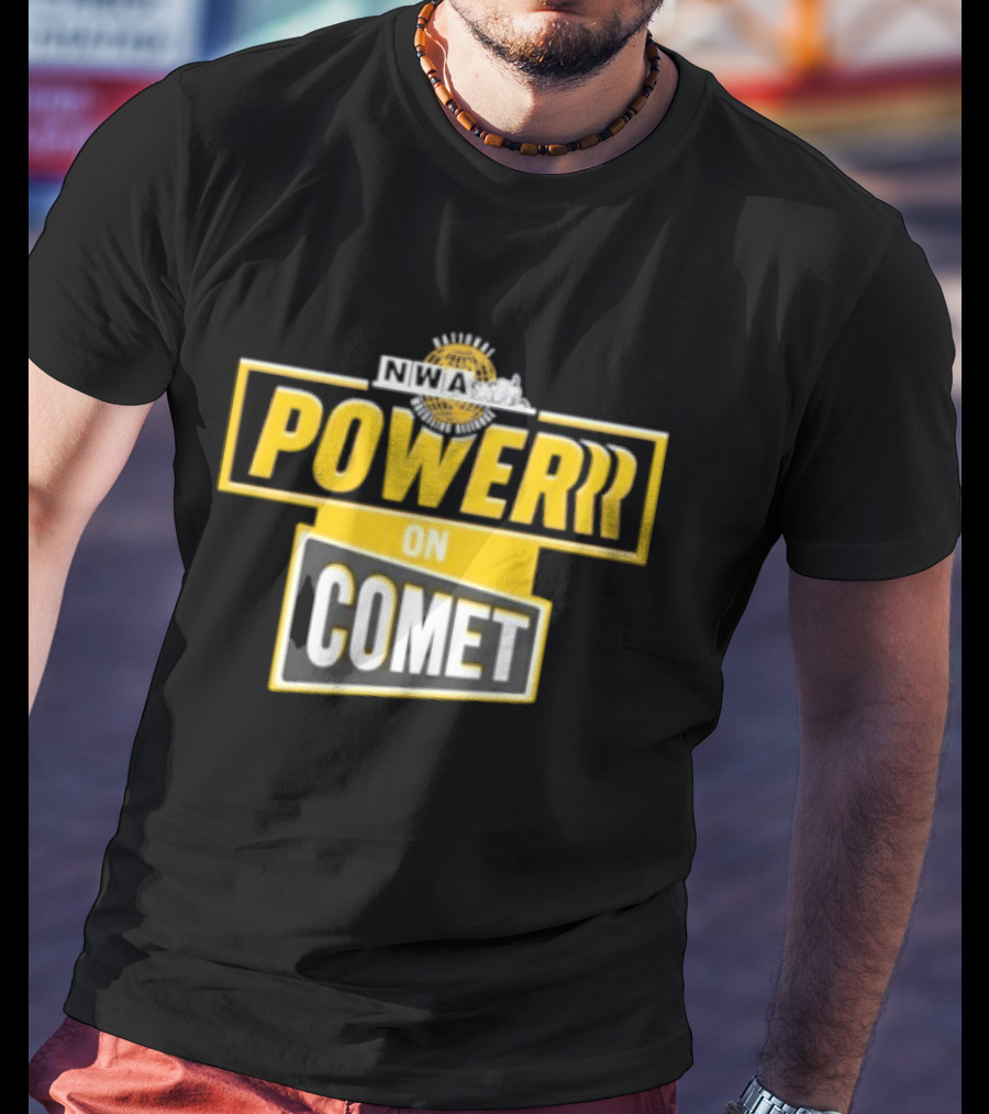 National Wrestling Alliance Powerrr On Comet Retro Sports Entertainment T-Shirt