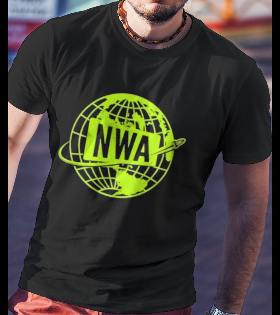 NWA National Wrestling Alliance Space Globe Comet Variant T-Shirt