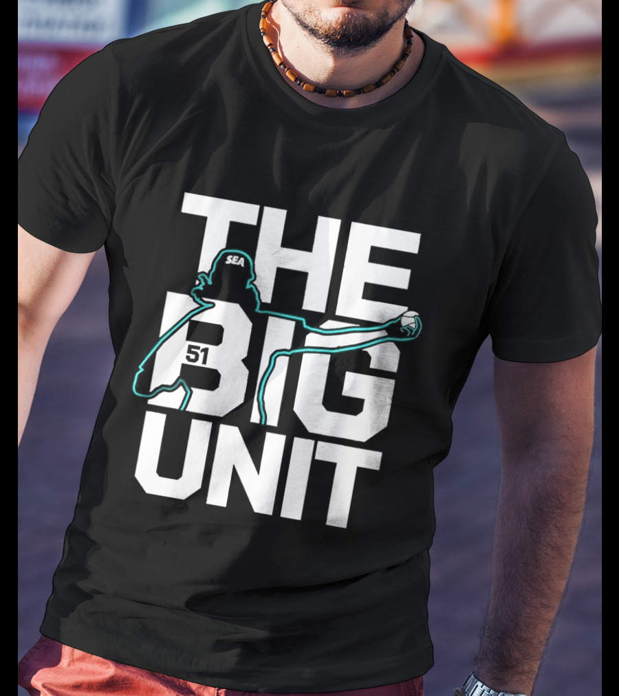 The Big Unit Randy Johnson Seattle Mariners Baseball Pitcher T-Shirt