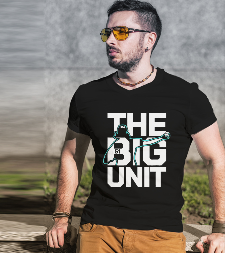 The Big Unit Randy Johnson Seattle Mariners Baseball Pitcher T-Shirt