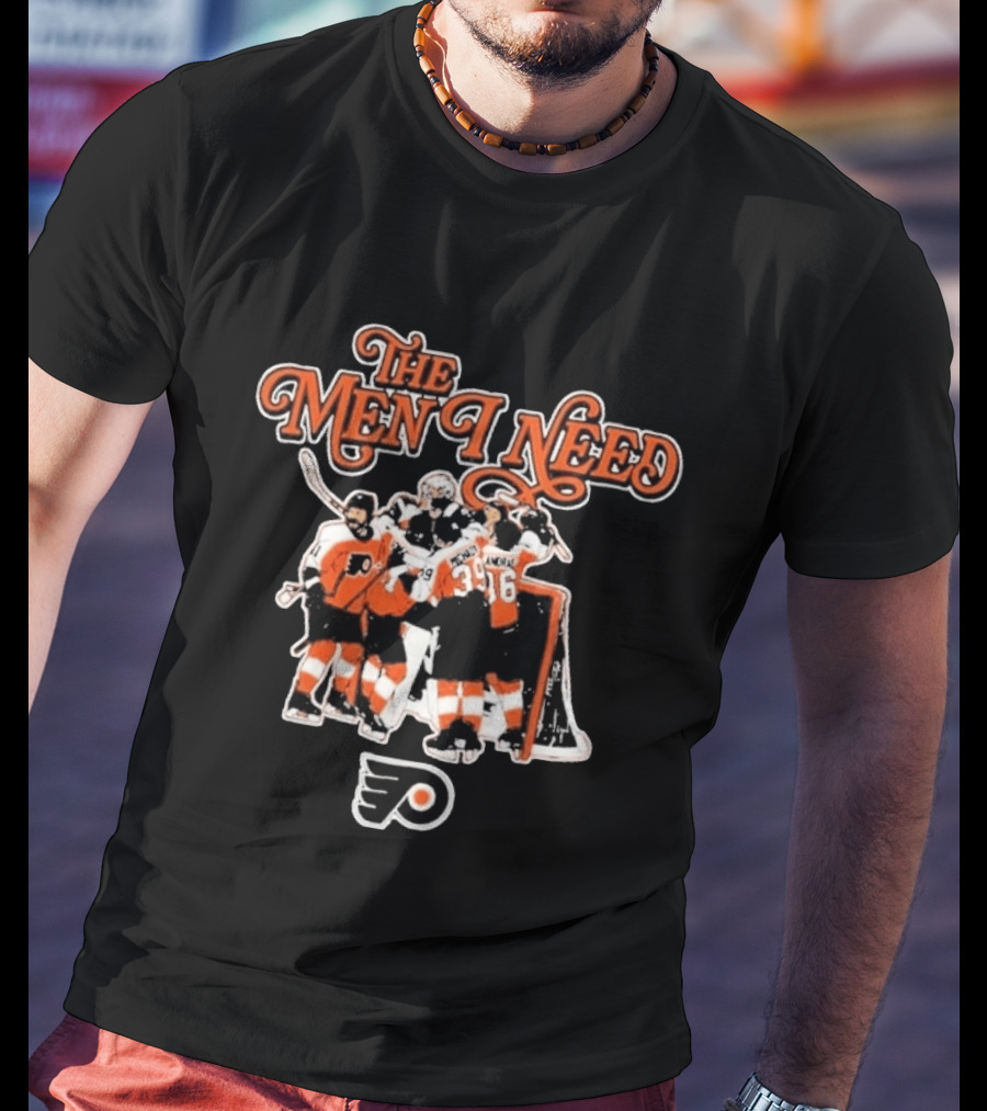 The Men I Need Philadelphia Hockey Team Players Celebrating Victory T-Shirt