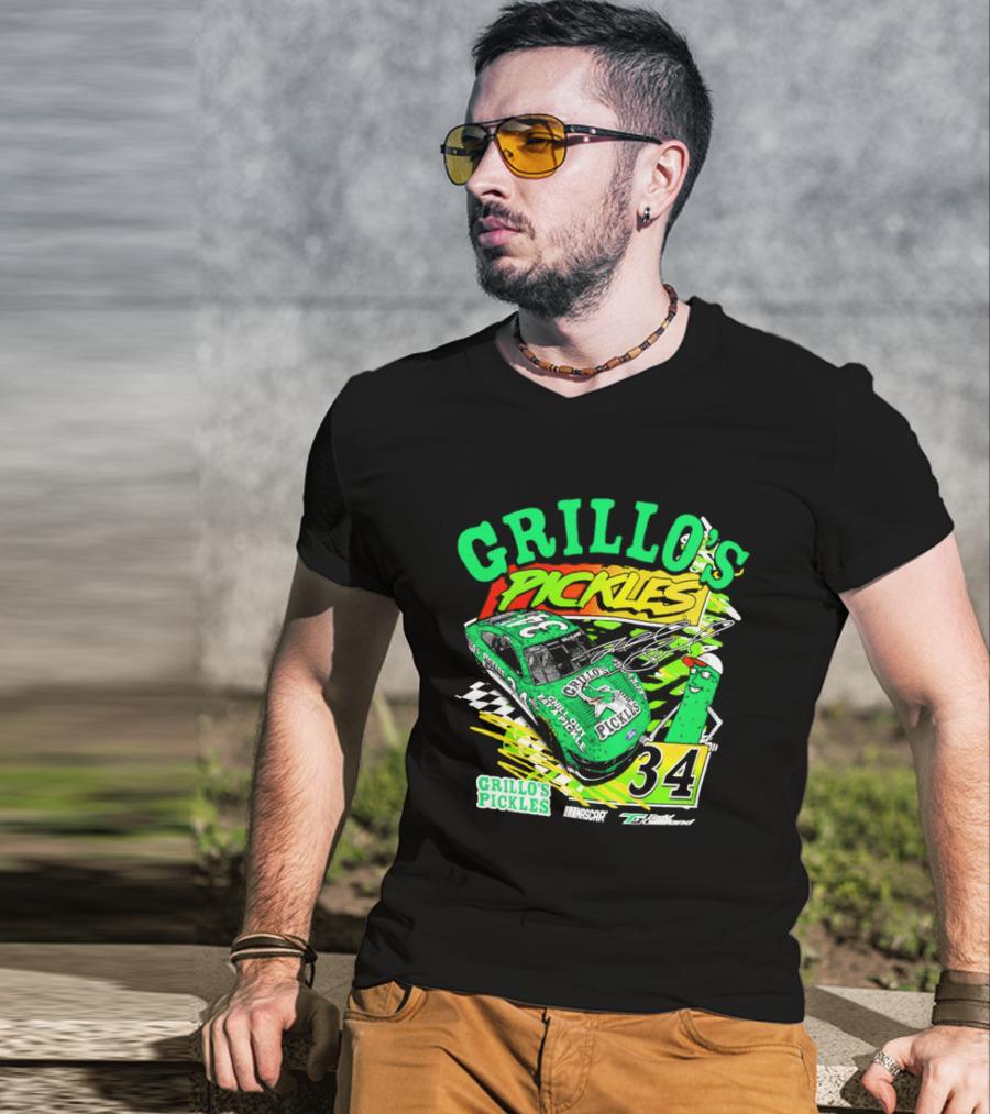 Grillo's Pickles Race Car Todd Gilliland Front Row Motorsports #34 T-Shirt