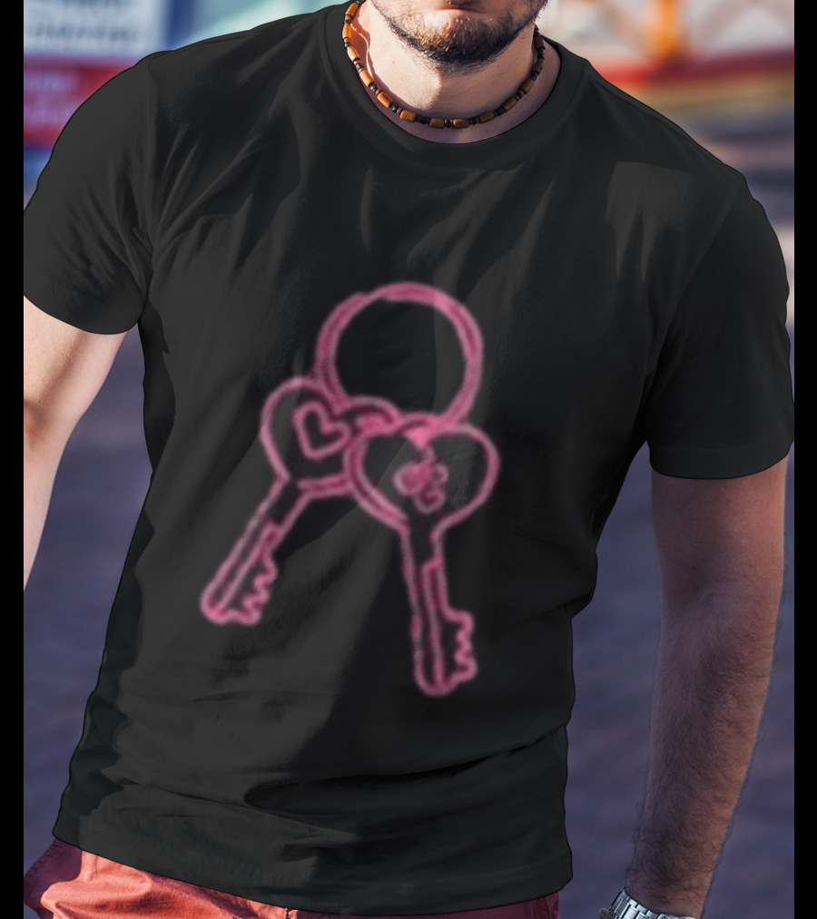 Sabrina Carpenter Never Enter Through The Back Door Heart Keys T-Shirt