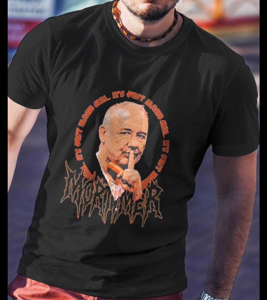 Shhh It's Just Magic Bob Mortimer Orange T-Shirt