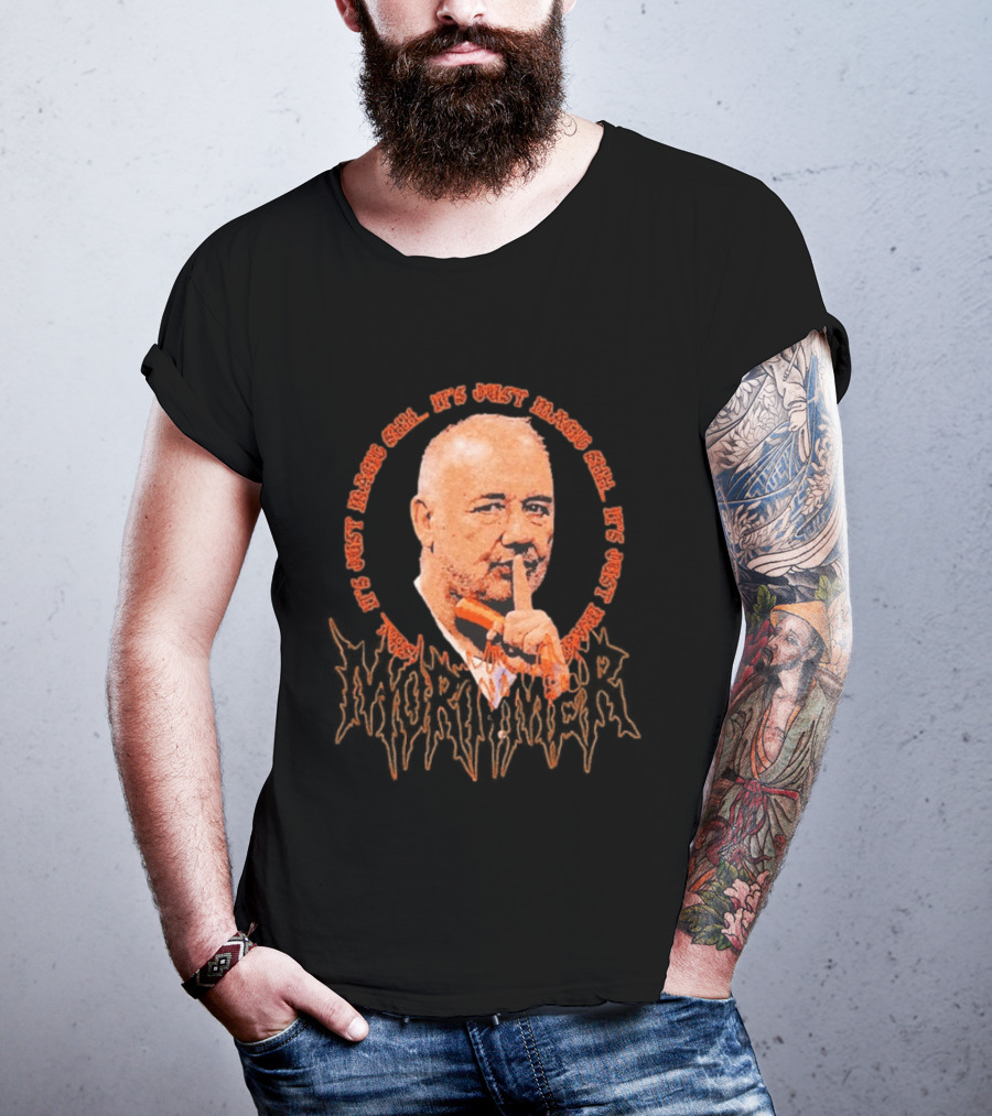 Shhh It's Just Magic Bob Mortimer Orange T-Shirt