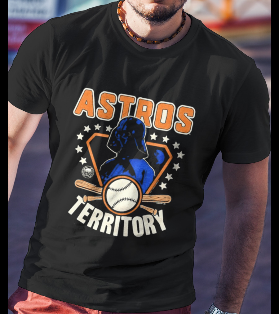 Youth Houston Astros Territory Star Wars Collaboration With Baseball And Darth Vader T-Shirt