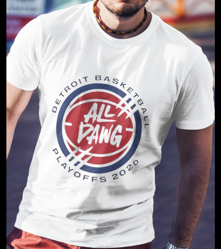 Detroit Basketball All Dawg Playoffs 2026 T-Shirt