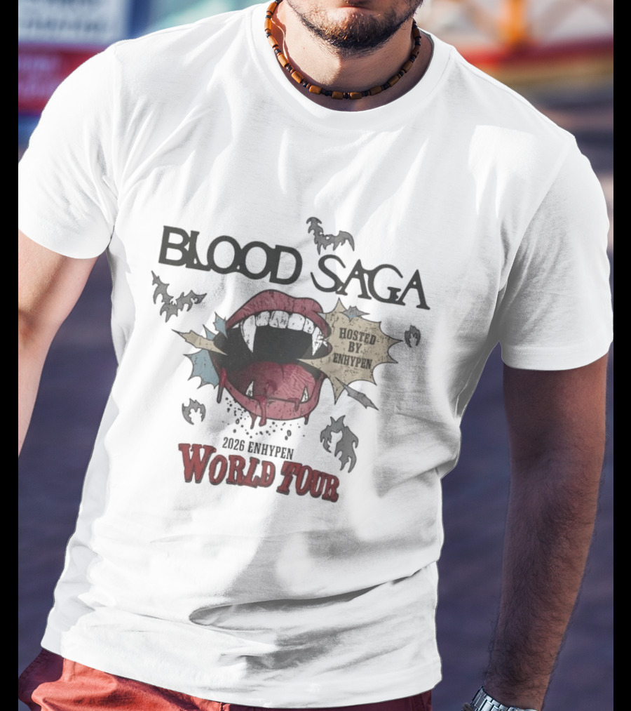 Blood Saga 2023 Hosted By Enhypen World Tour T-Shirt