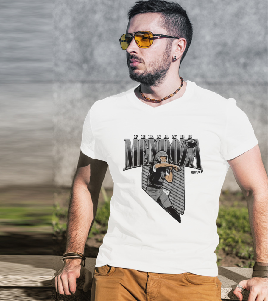 Fernando Mendoza State Star Football Quarterback Remix T-Shirt
