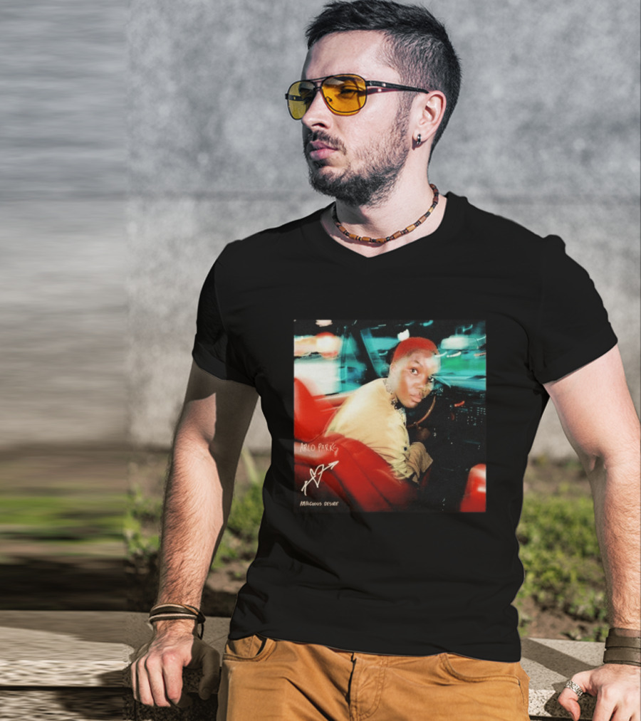 Arlo Parks Ambiguous Desire Heart Signature Vibrant Driving Scene T-Shirt
