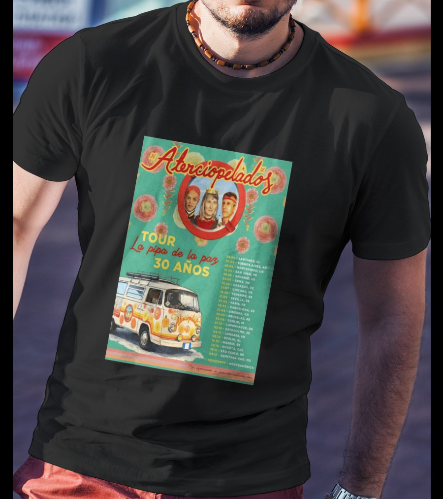 Aterciopelados Tour La Pipa De La Paz 30 Años 2026 Concert Dates And Locations T-Shirt