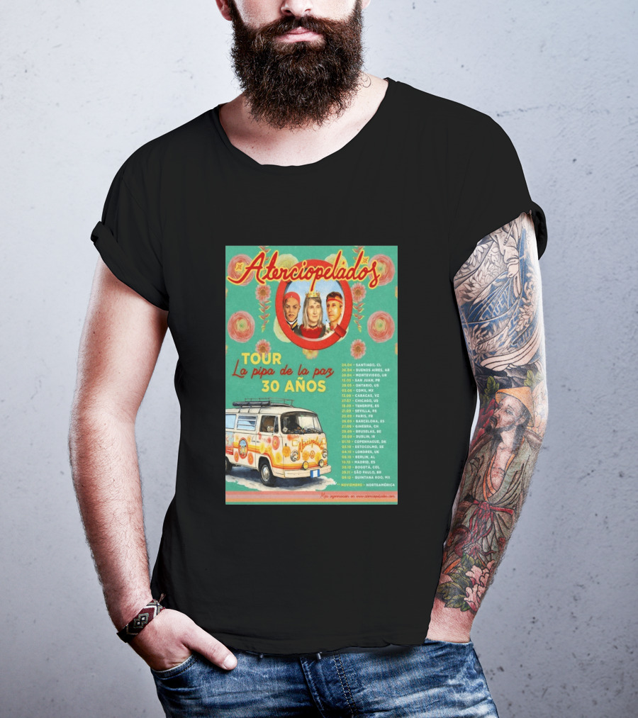 Aterciopelados Tour La Pipa De La Paz 30 Años 2026 Concert Dates And Locations T-Shirt