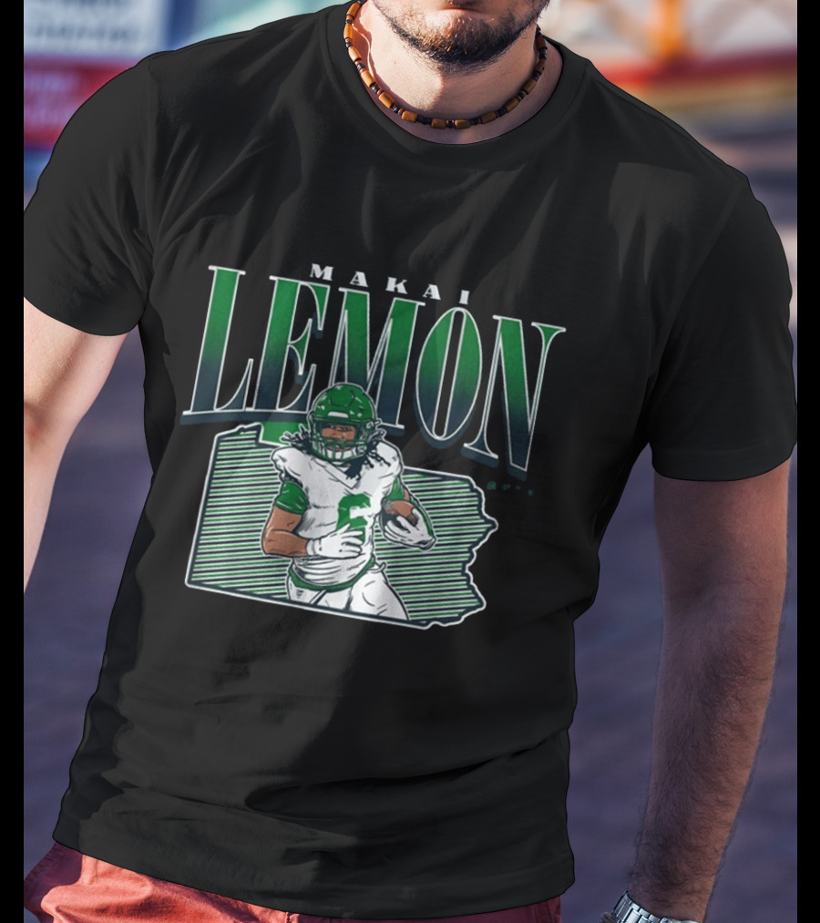 Makai Lemon Philadelphia Eagles Draft Player 2026 T-Shirt