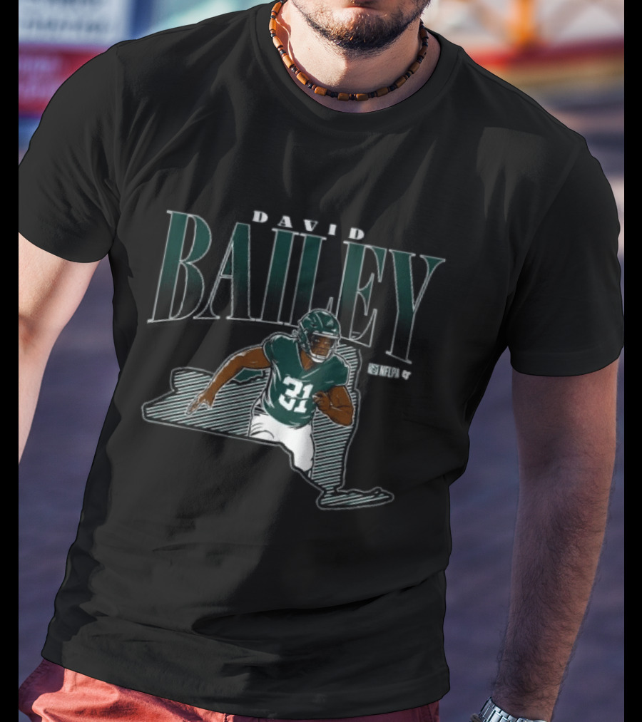 David Bailey State Star NFLPA Player 31 Football T-Shirt