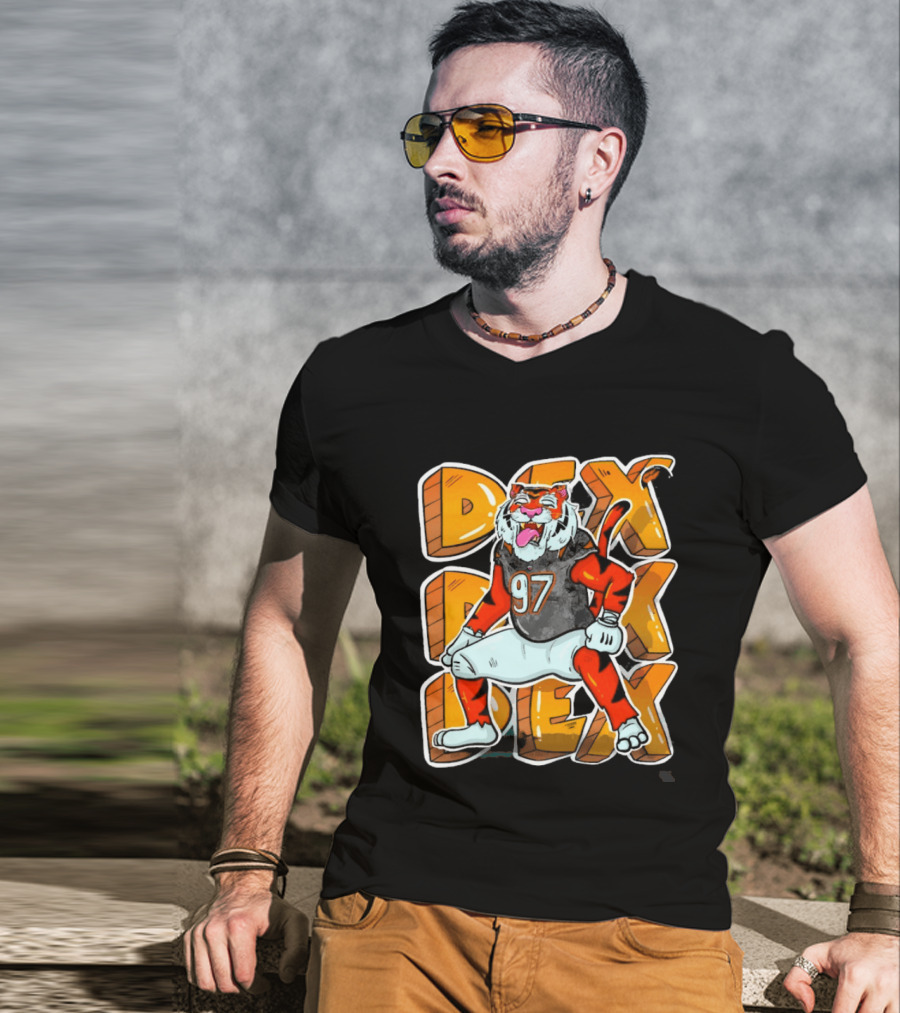 Dexter Lawrence II 97 DEX Cincinnati Bengals Tiger T-Shirt