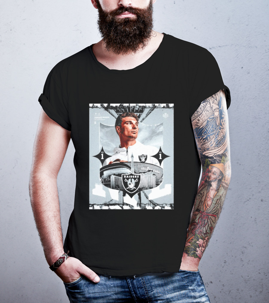Fernando Mendoza Raiders Allegiant Stadium RD 1 PK 1 T-Shirt