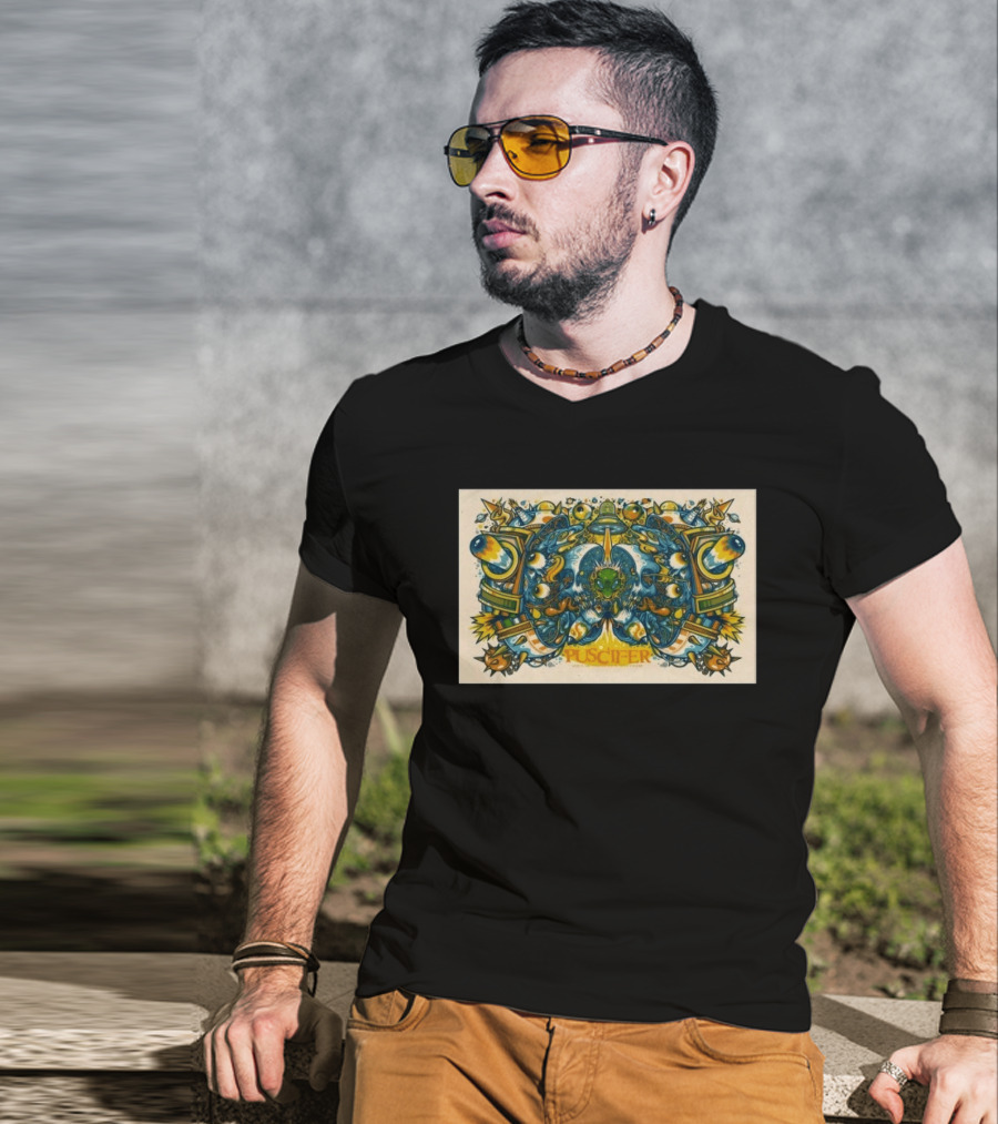 Puscifer Indianapolis April 23 2026 Tour Abstract Symmetry And Cosmic Vibes T-Shirt