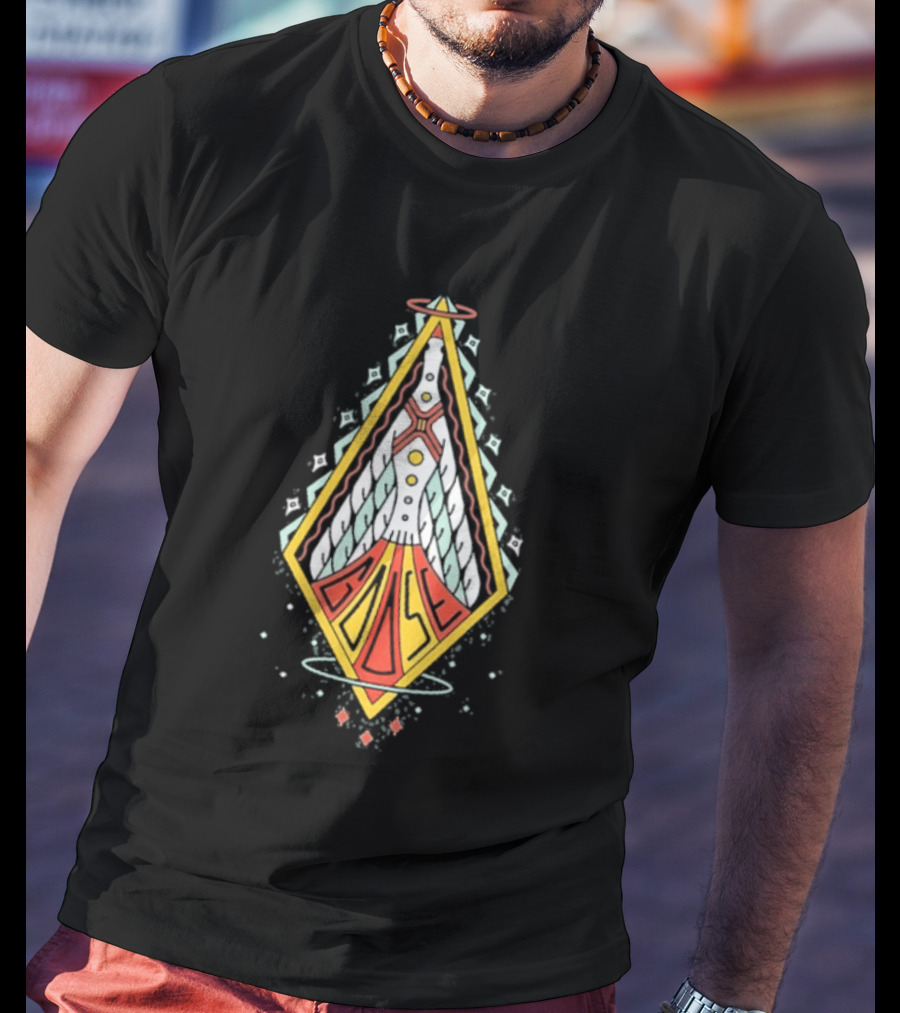 Goose Space Rocket Emblem Galactic Adventure T-Shirt