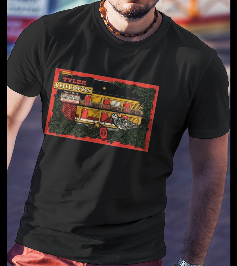 Tyler Childers Dallas Texas April 23 2026 Tour Bird Motel T-Shirt