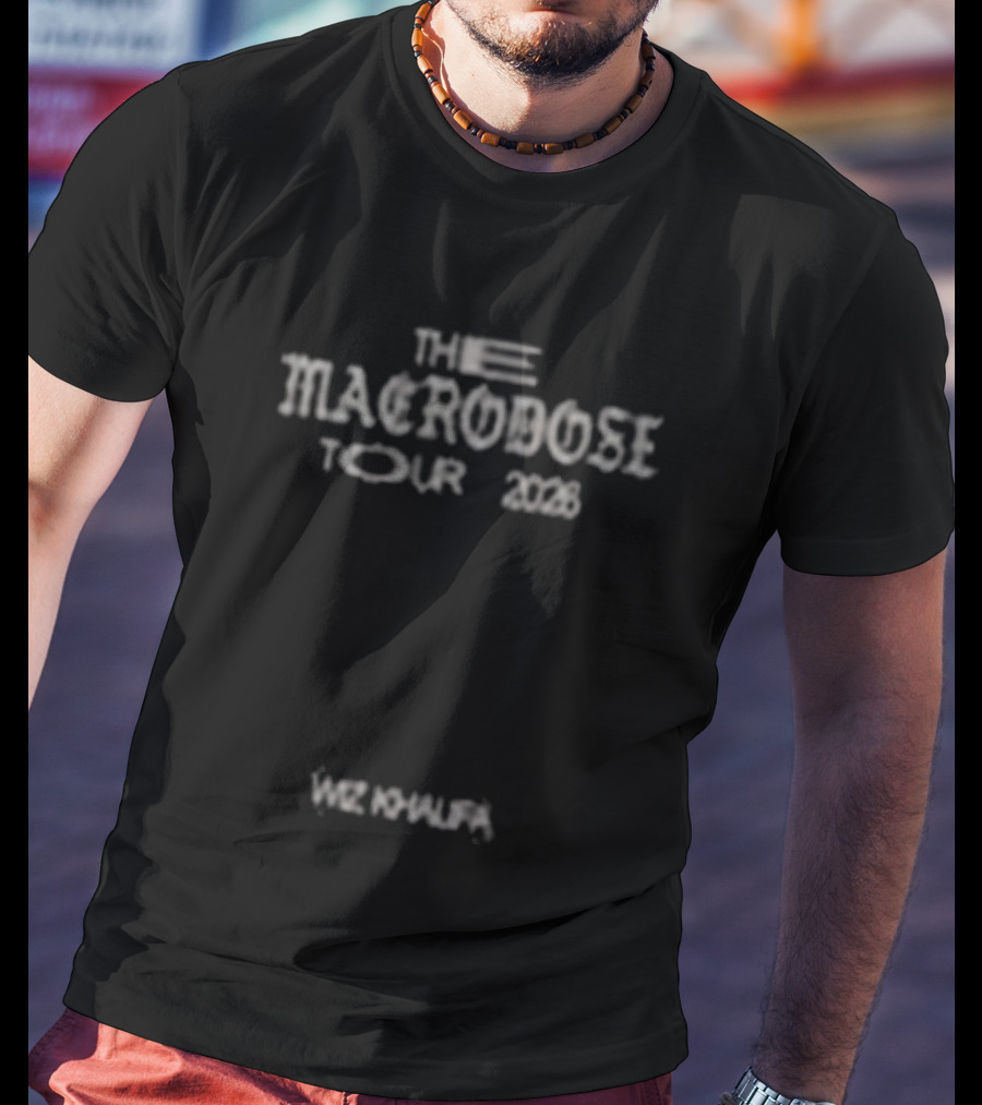 The Macrodose Tour 2023 Wiz Khalifa Seeing Eye Leaf T-Shirt