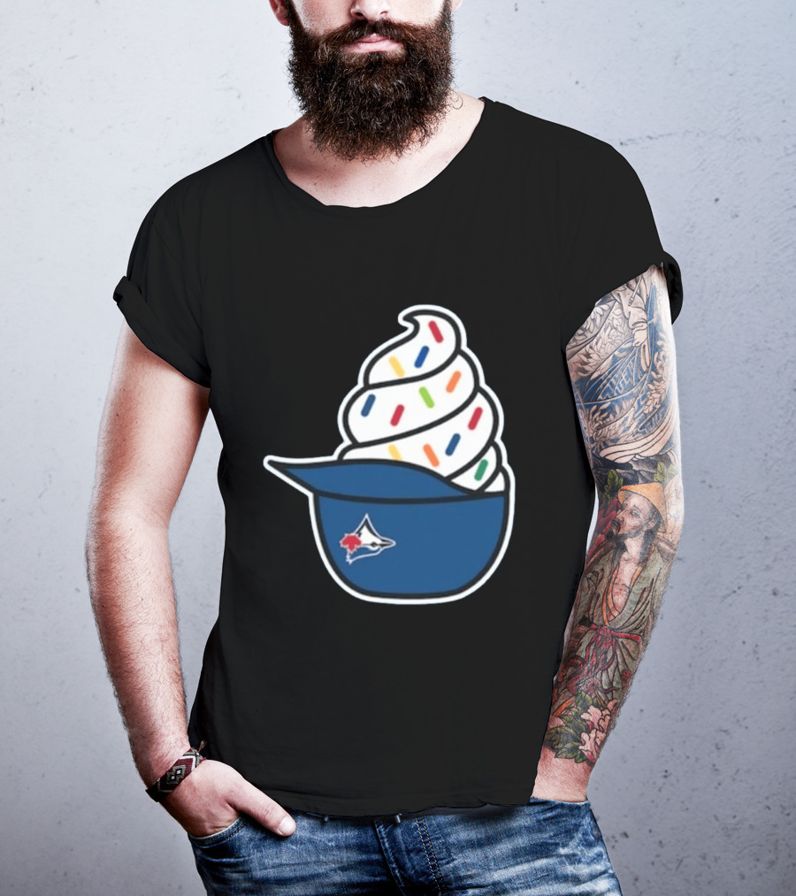 2026 Blue Jays Ice Cream Helmet Toronto Baseball Fan Cap Sundae T-Shirt