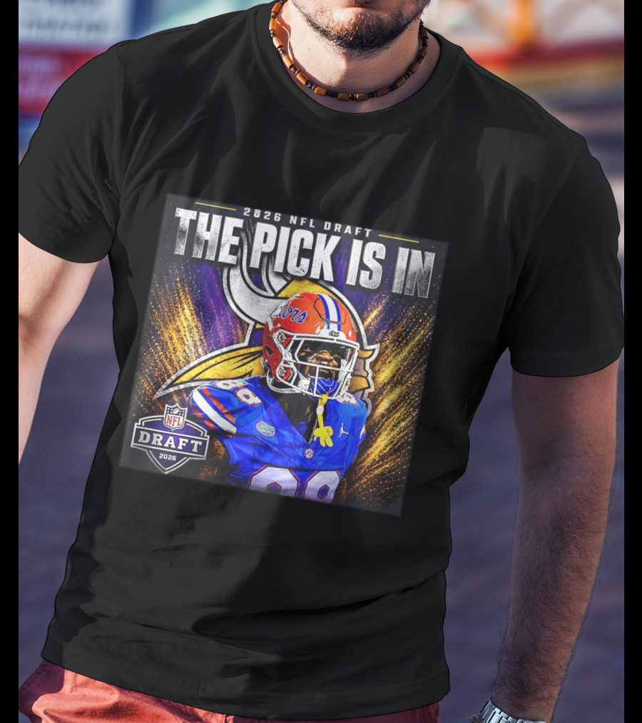 2026 NFL Draft The Pick Is In Minnesota Vikings Caleb Banks T-Shirt