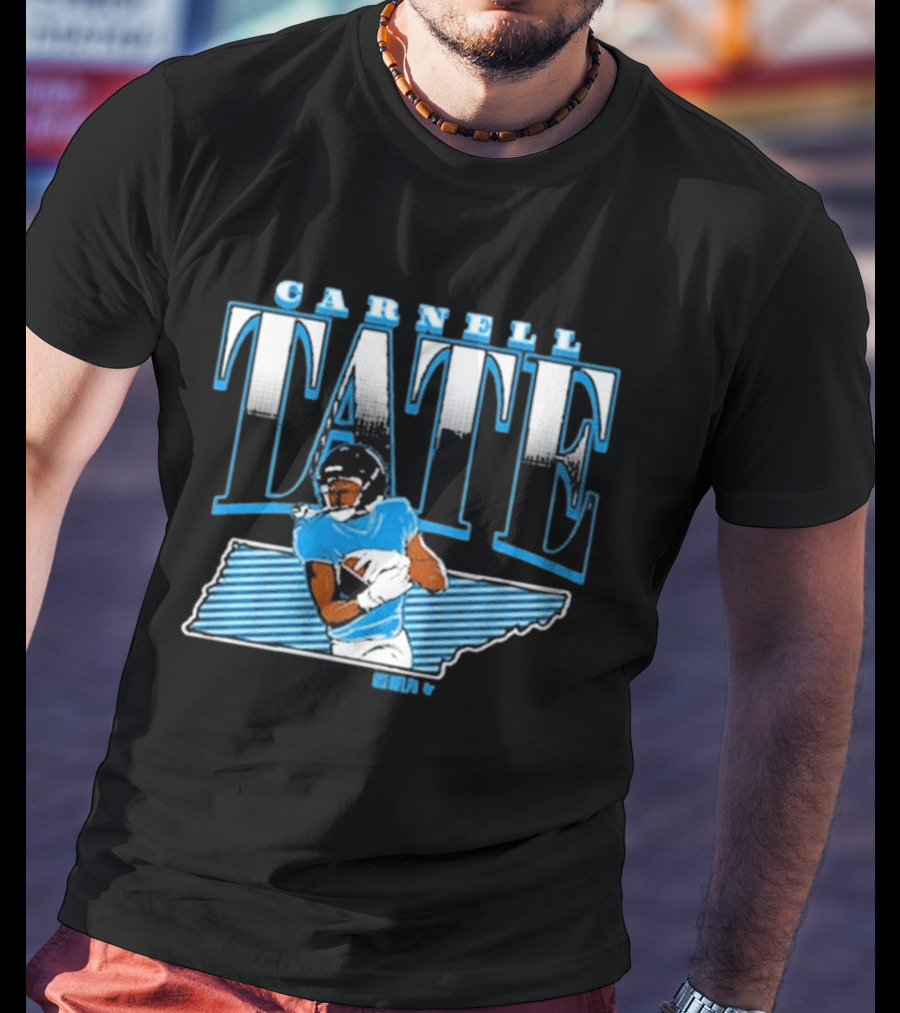 Carnell Tate State Star Athlete Football Blue T-Shirt