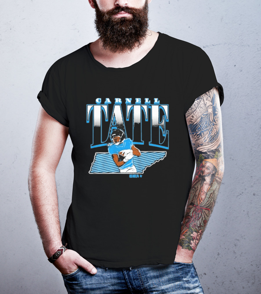 Carnell Tate State Star Athlete Football Blue T-Shirt