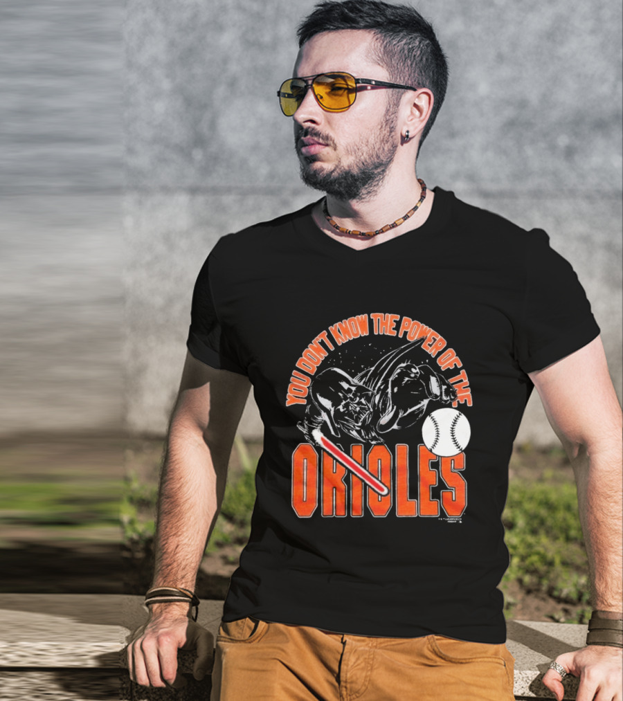 Star Wars X MLB 2026 You Don't Know The Power Of The Baltimore Orioles Dark Side Darth Vader T-Shirt