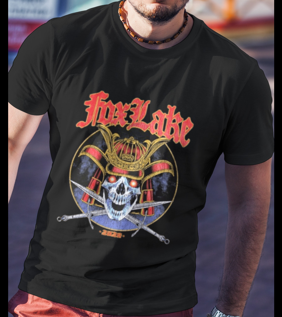 Fox Lake Samurai Skull 2026 Are You Ready To Die T-Shirt