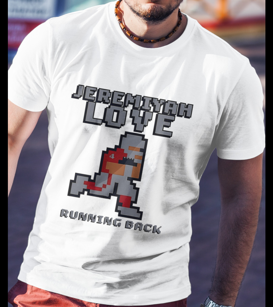 Jeremiyah Love Running Back 8 Bit T-Shirt