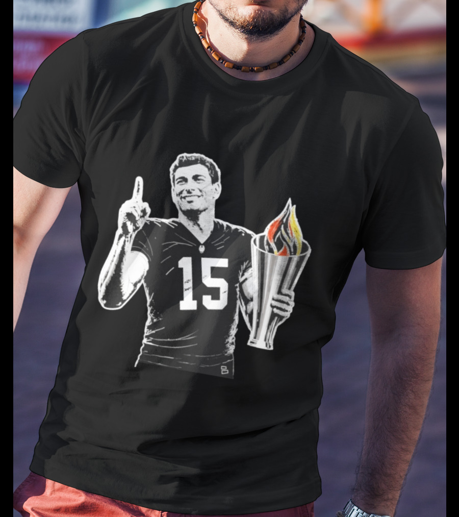 Las Vegas Torch Number 15 Football Player One Of 100 T-Shirt