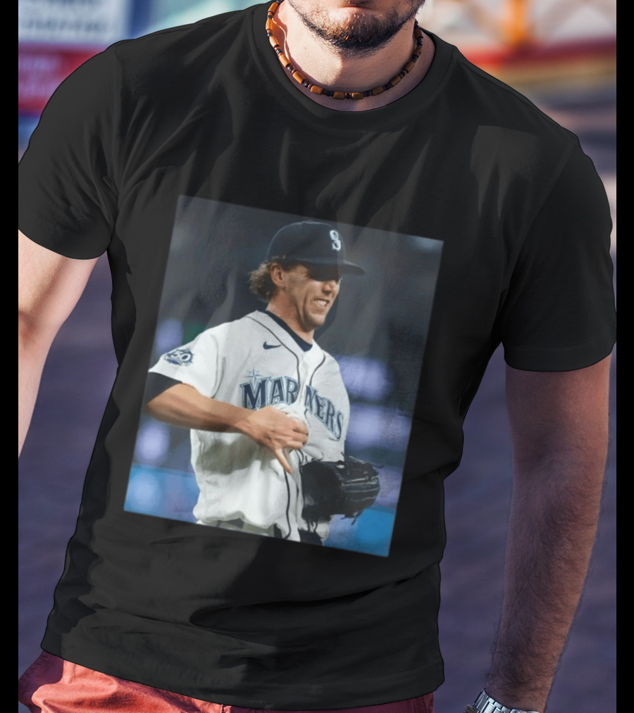 Mariners Baseball Nike Athlete Action Scene MLB T-Shirt