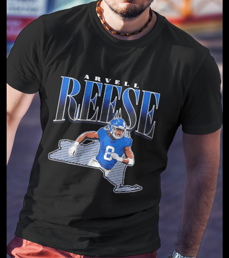 New York Giants Arvell Reese 8 State Star Player T-Shirt