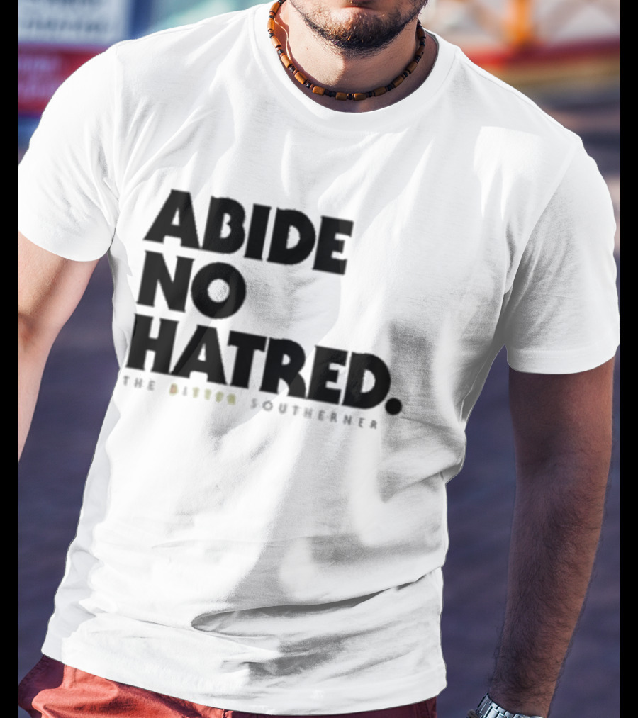 Abide No Hatred Top Button Souvenir T-Shirt